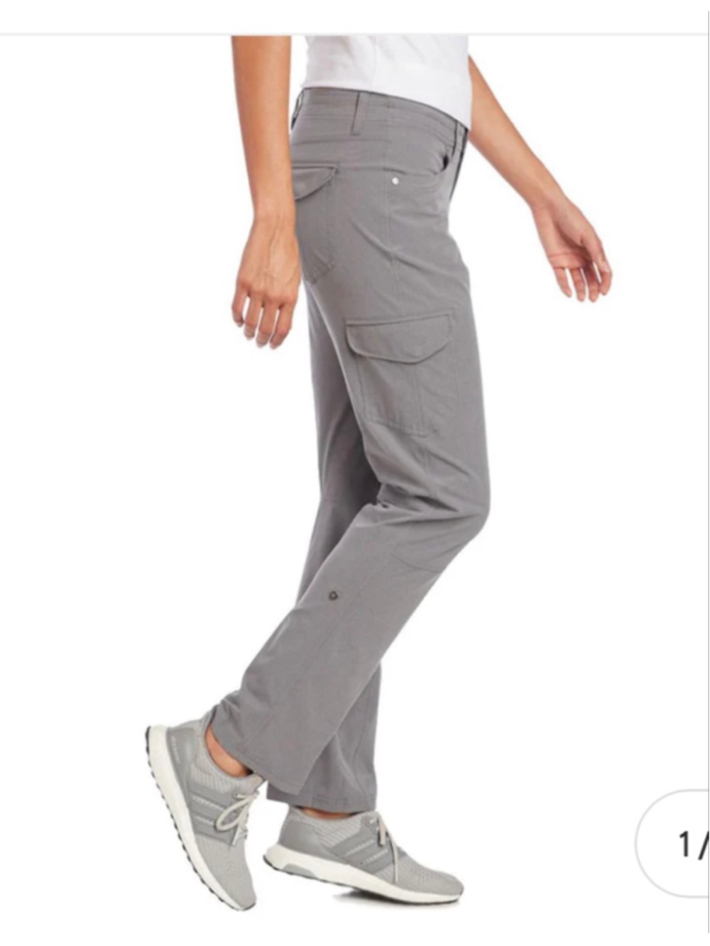 Women's KÜHL Slate Freeflex Roll-Up full length Pants Size 12, 32” inseam